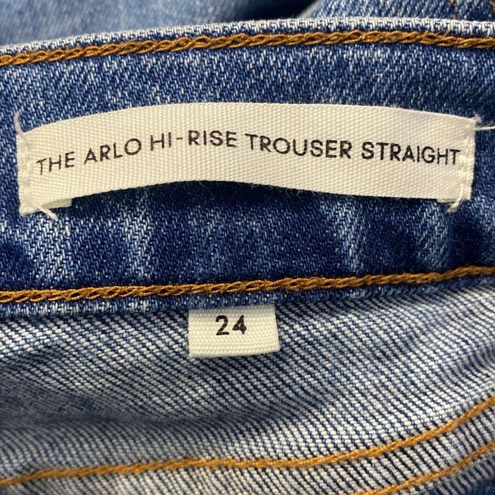Denim Forum The Arlo Hi-Rise Trouser Straight Jean Size 24 - Picture 15 of 16